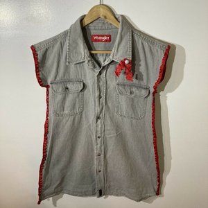 WRANGLER Vintage Westen Grey Denim Mini Dress